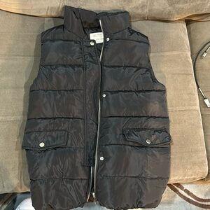 Zara girls puffer vest charcoal grey size 11/12